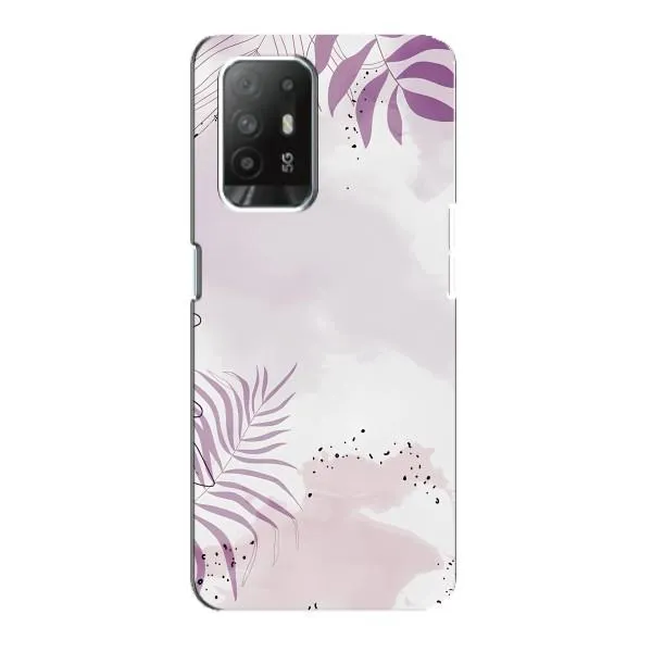 Чехол с принтом «Фиолетовые листья» для OPPO Reno 5z Чехол с принтом «Фиолетовые листья» для OPPO Reno 5z