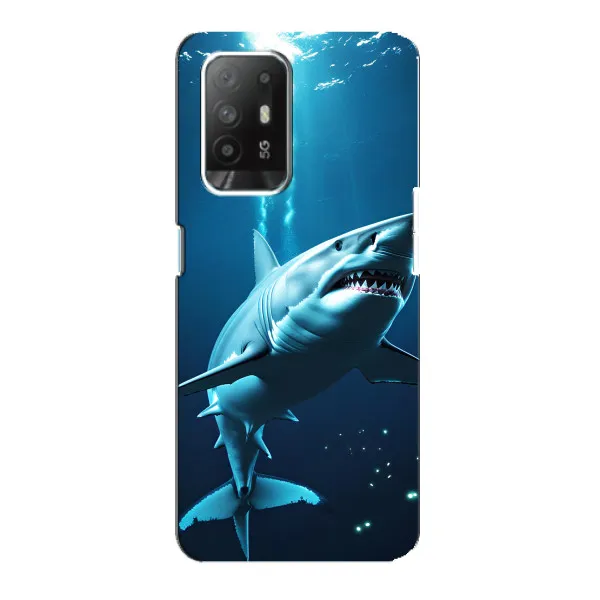 Чехол с принтом «Акула под водой» для OPPO Reno 5z