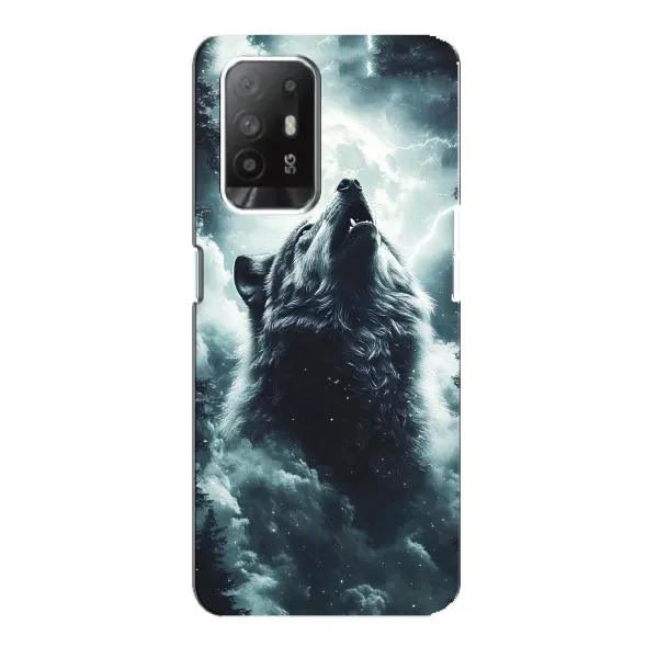 Чехол с принтом «Волк в облаках» для OPPO Reno 5z