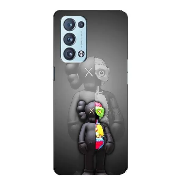 Чехол с принтом «Тело Bearbrick» для OPPO Reno6 Pro Plus 5G