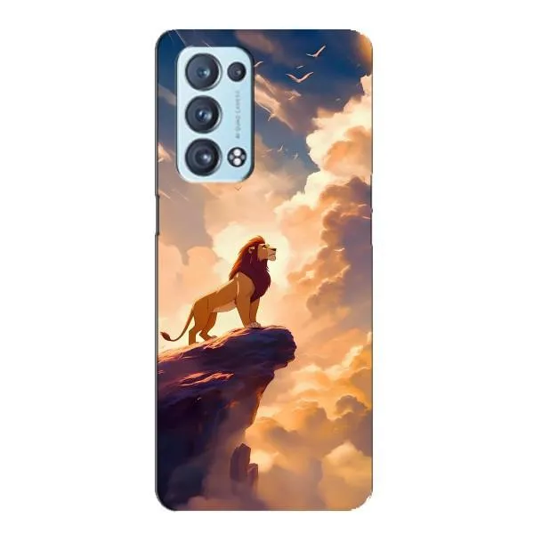 Чехол с принтом «Симба на скале» для OPPO Reno6 Pro Plus 5G