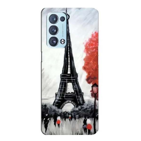 Чехол с принтом «Башня в Париже» для OPPO Reno6 Pro 5G Чехол с принтом «Башня в Париже» для OPPO Reno6 Pro 5G