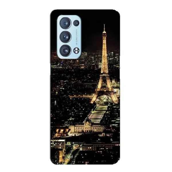 Чехол с принтом «Ночной Париж» для OPPO Reno6 Pro 5G Чехол с принтом «Ночной Париж» для OPPO Reno6 Pro 5G