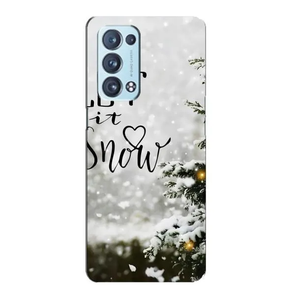 Чехол с принтом «Let it snow» для OPPO Reno6 Pro 5G