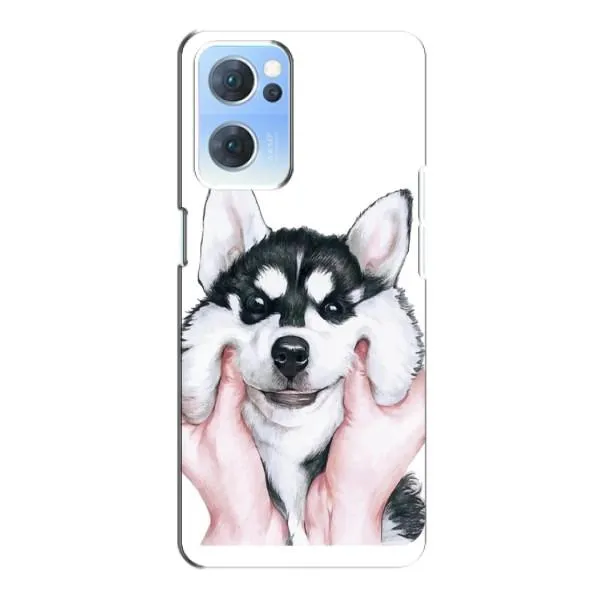 Чехол с принтом «Хаски улыбака» для OPPO Reno7 5G Чехол с принтом «Хаски улыбака» для OPPO Reno7 5G