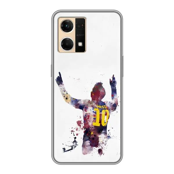 Чехол с принтом «Messi Barca» для OPPO Reno7 Pro 5G