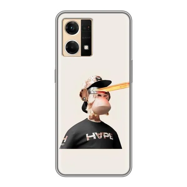 Чехол с принтом «обезьяна NFT в очках» для OPPO Reno7 Pro 5G Чехол с принтом «обезьяна NFT в очках» для OPPO Reno7 Pro 5G