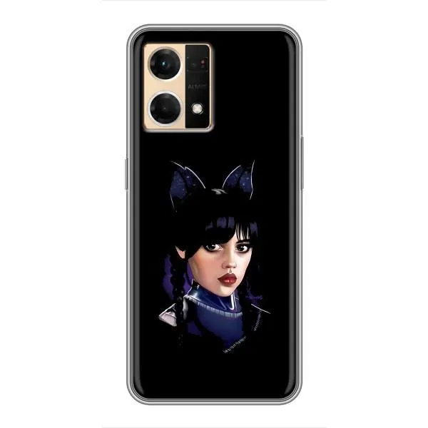 Чехол с принтом «серьезная Уэнздей» для OPPO Reno7 Pro 5G Чехол с принтом «серьезная Уэнздей» для OPPO Reno7 Pro 5G