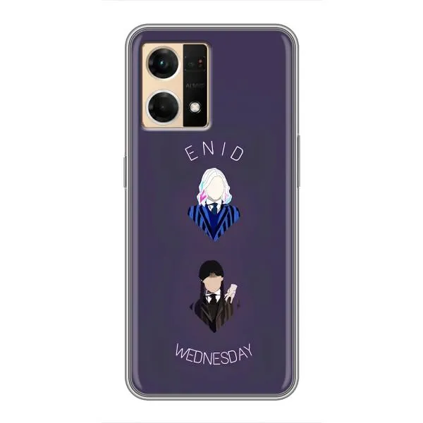 Чехол с принтом «Уэнздей и подруга» для OPPO Reno7 Pro 5G Чехол с принтом «Уэнздей и подруга» для OPPO Reno7 Pro 5G