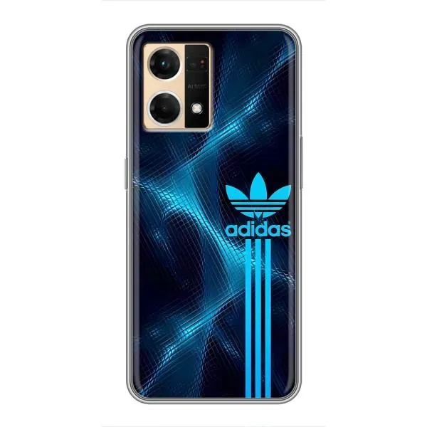 Чохол з принтом «Синій Адідас» для OPPO Reno7 4G Чохол з принтом «Синій Адідас» для OPPO Reno7 4G