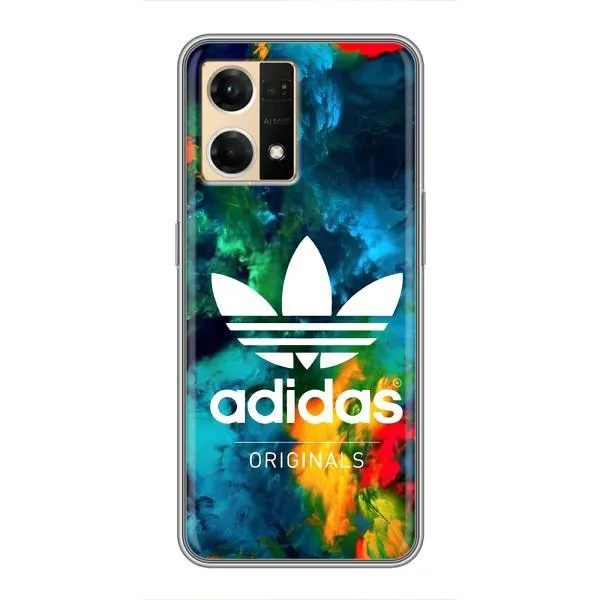 Чохол з принтом «Яскравий Адідас» для OPPO Reno7 4G Чохол з принтом «Яскравий Адідас» для OPPO Reno7 4G