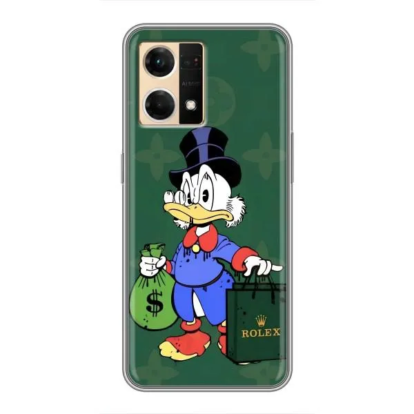 Чехол с принтом «Богатая Утка» для OPPO Reno7 4G Чехол с принтом «Богатая Утка» для OPPO Reno7 4G