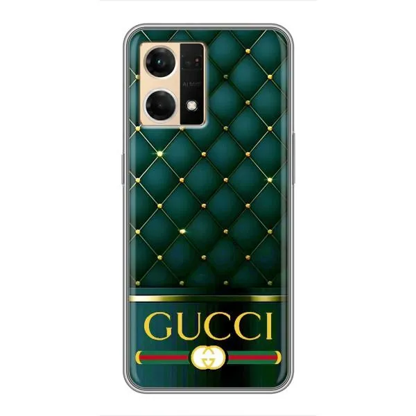 Чохол з принтом «Текстура Гуччі» для OPPO Reno7 4G