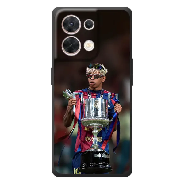 Чехол с принтом «Ямаль с кубком» для OPPO Reno 8 5G