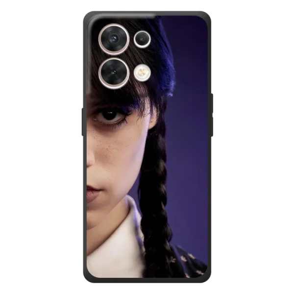 Чехол с принтом «Загадочный взгляд Уэнздей» для OPPO Reno 8 5G Чехол с принтом «Загадочный взгляд Уэнздей» для OPPO Reno 8 5G