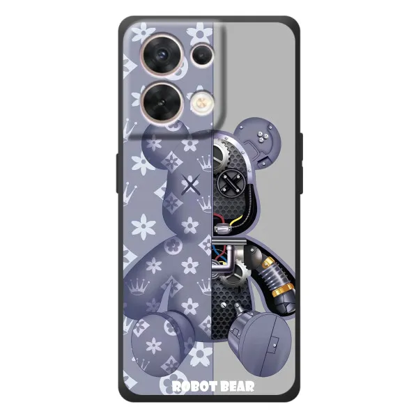 Чехол с принтом «Робот Мишка» для OPPO Reno 8 5G Чехол с принтом «Робот Мишка» для OPPO Reno 8 5G