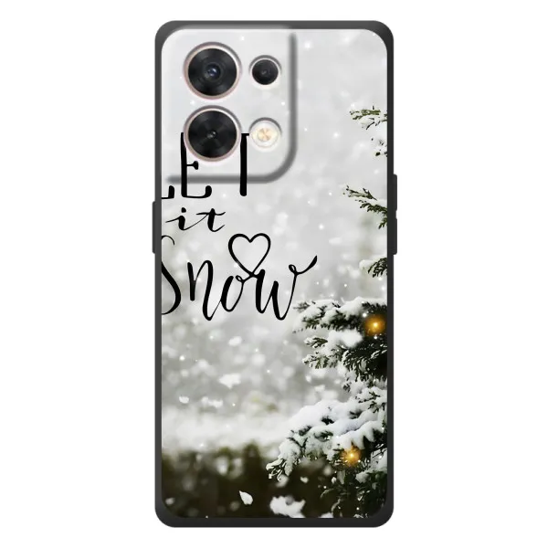 Чехол с принтом «Let it snow» для OPPO Reno 8 5G
