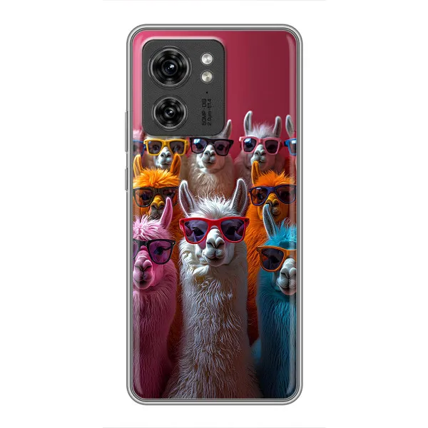 Чехол с принтом «Ламы в очках» для OPPO Reno 8 Pro 5G Чехол с принтом «Ламы в очках» для OPPO Reno 8 Pro 5G
