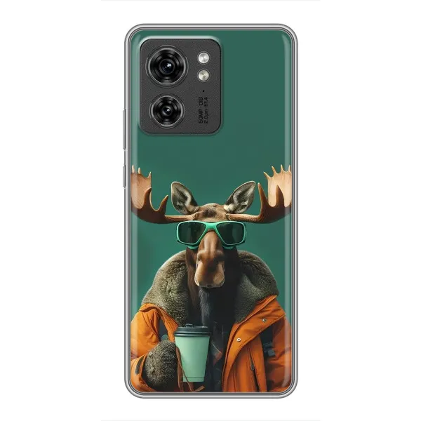 Чехол с принтом «Лось с кофе» для OPPO Reno 8 Pro 5G Чехол с принтом «Лось с кофе» для OPPO Reno 8 Pro 5G