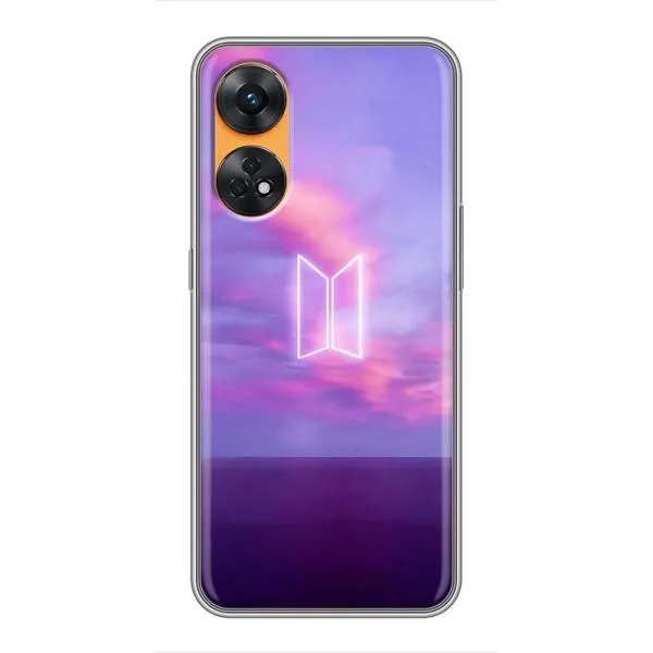 Чохол з принтом «BTS логотип» для OPPO Reno 8T Чохол з принтом «BTS логотип» для OPPO Reno 8T