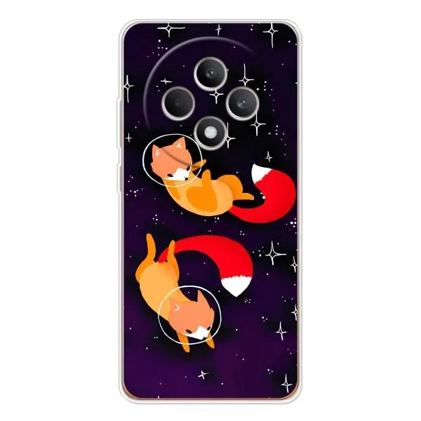 Чехол с принтом «Лисички космонавты» для OPPO Reno12 F Чехол с принтом «Лисички космонавты» для OPPO Reno12 F