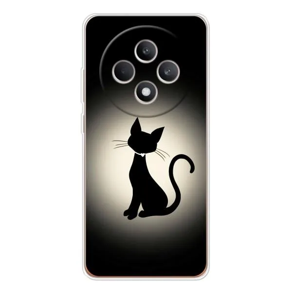 Чехол с принтом «Силуэт котика» для OPPO Reno12 F Чехол с принтом «Силуэт котика» для OPPO Reno12 F