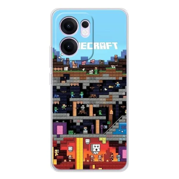 Чехол с принтом «фон Minecraft» для OPPO Reno13 F Чехол с принтом «фон Minecraft» для OPPO Reno13 F