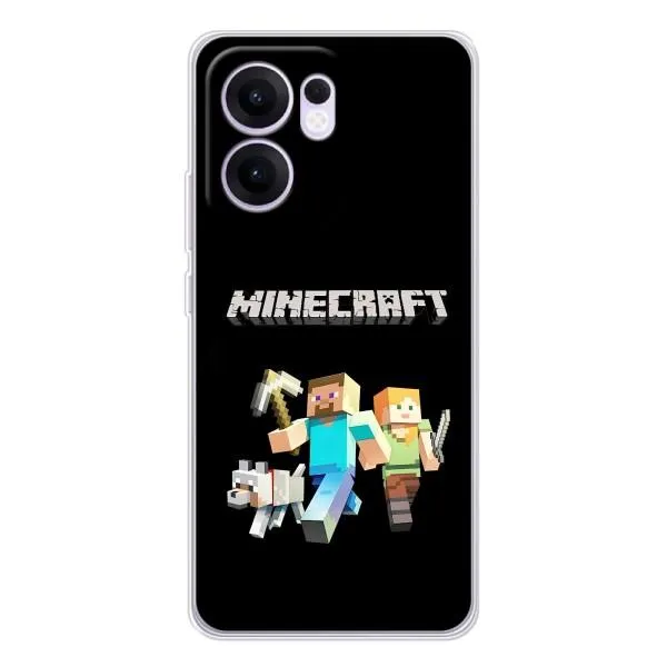Чехол с принтом «герои Minecraft» для OPPO Reno13 F Чехол с принтом «герои Minecraft» для OPPO Reno13 F