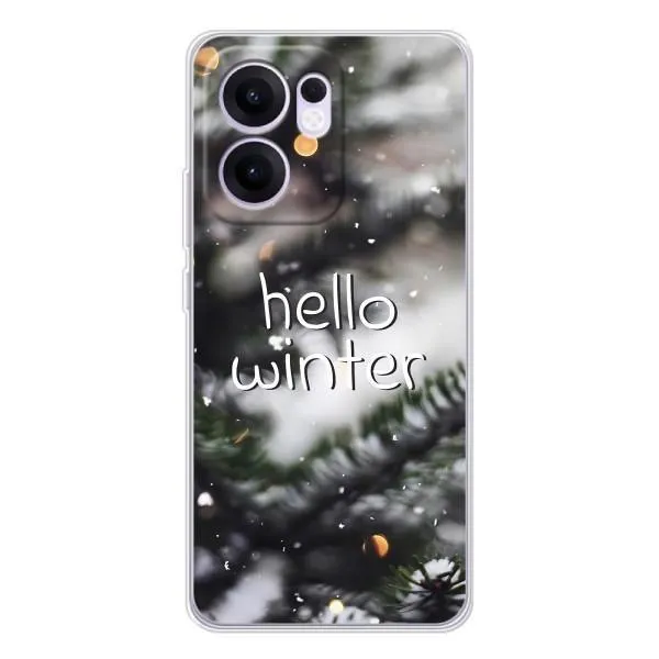 Чехол с принтом «Hello winter» для OPPO Reno13 F