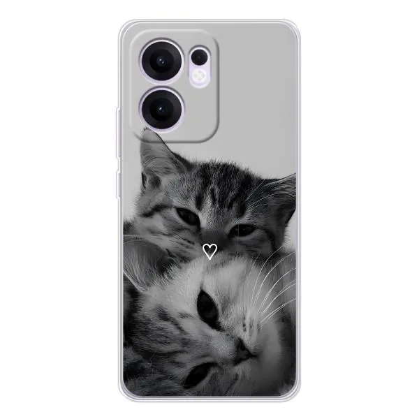 Чехол с принтом «Пара котов» для OPPO Reno 13 FS 5G Чехол с принтом «Пара котов» для OPPO Reno 13 FS 5G