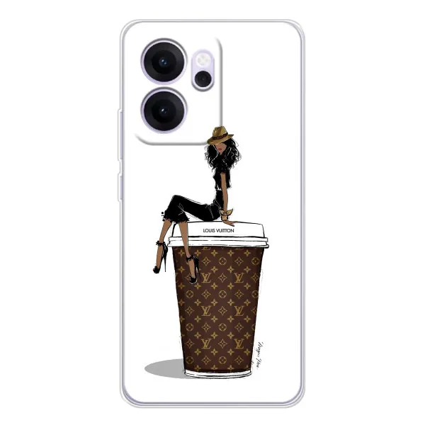 Чехол с принтом «кофе LOUIS VUITTON» для OPPO Reno14 F Чехол с принтом «кофе LOUIS VUITTON» для OPPO Reno14 F