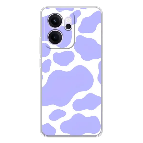 Чехол с принтом «Фиолетова Буренка» для OPPO Reno14 F
