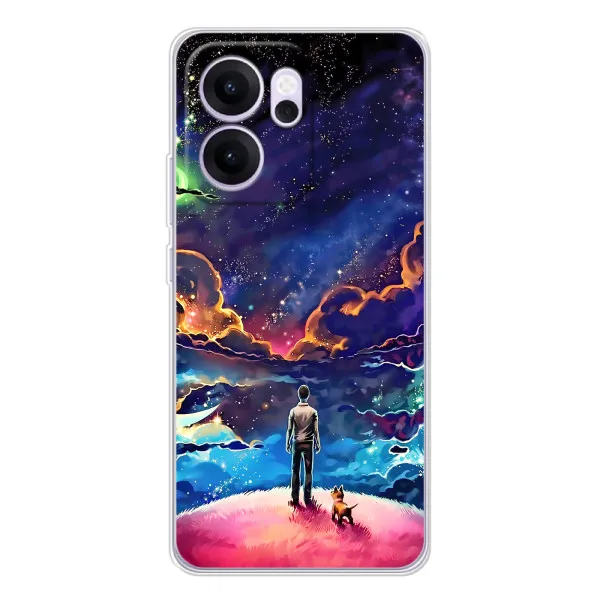 Чехол с принтом «Галактический вид» для OPPO Reno14 F