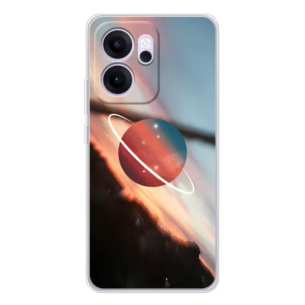 Чехол с принтом «Сатурн» для OPPO Reno14 F