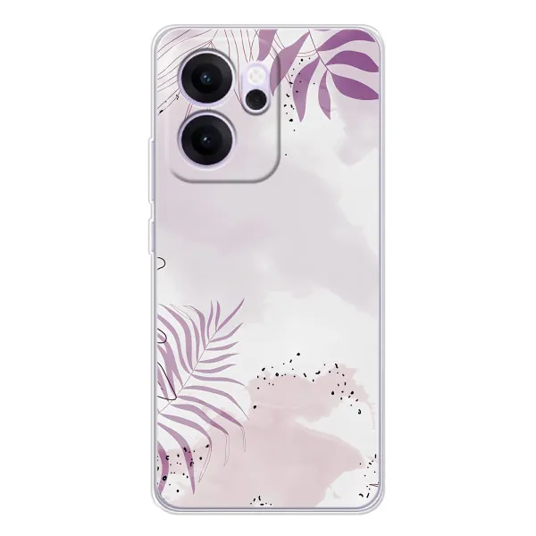 Чехол с принтом «Фиолетовые листья» для OPPO Reno14 FS Чехол с принтом «Фиолетовые листья» для OPPO Reno14 FS