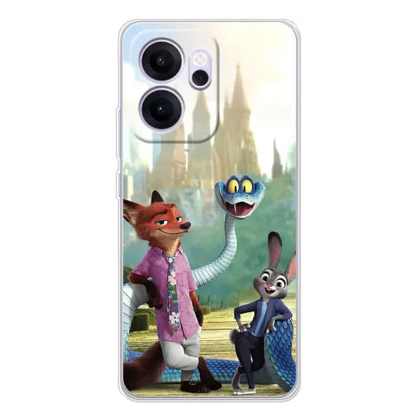 Чехол с принтом «Герои мультфильма Зверополис» для OPPO Reno14 FS