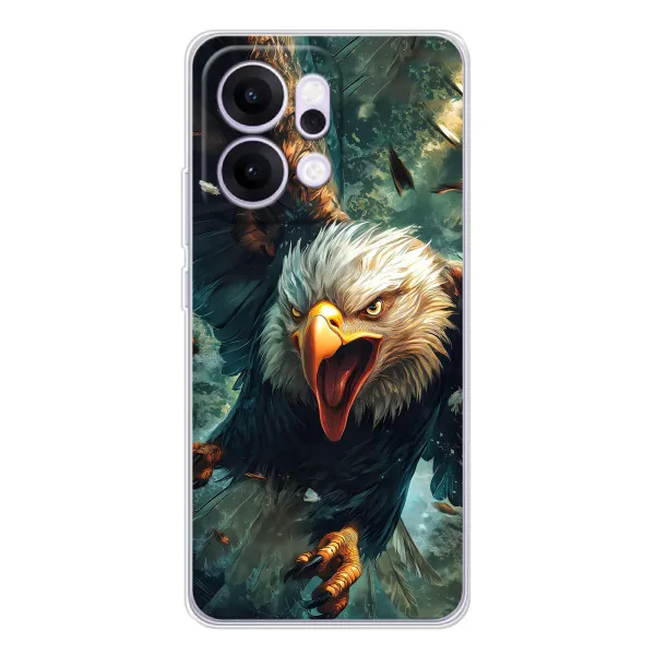 Чехол с принтом «Орел в полете» для OPPO Reno14