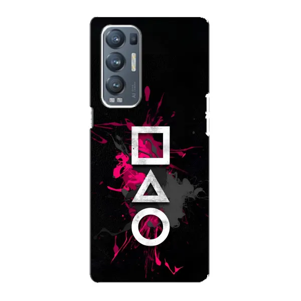 Чехол с принтом «Символы Игра кальмара» для OPPO Reno5 Pro Plus (5G)