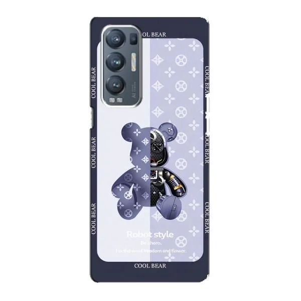 Чехол с принтом «Медвежонок LV» для OPPO Reno5 Pro Plus (5G)
