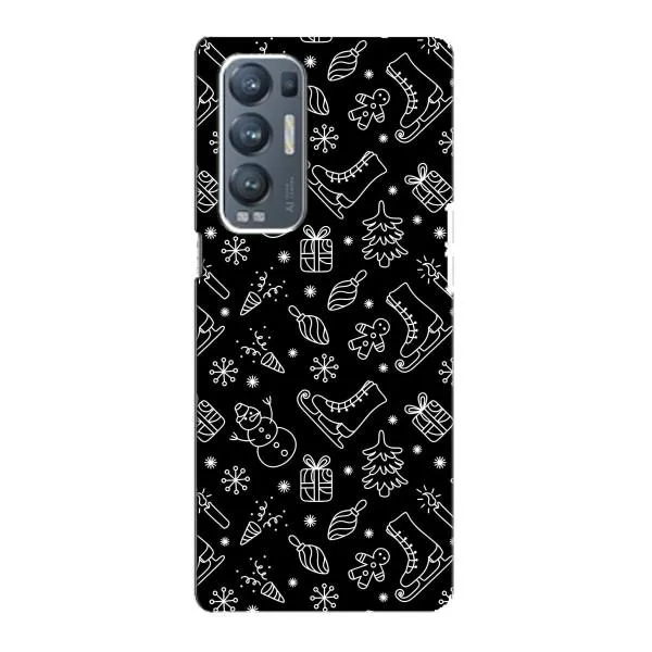 Чехол с принтом «Новогодний фон» для OPPO Reno5 Pro Plus (5G) Чехол с принтом «Новогодний фон» для OPPO Reno5 Pro Plus (5G)