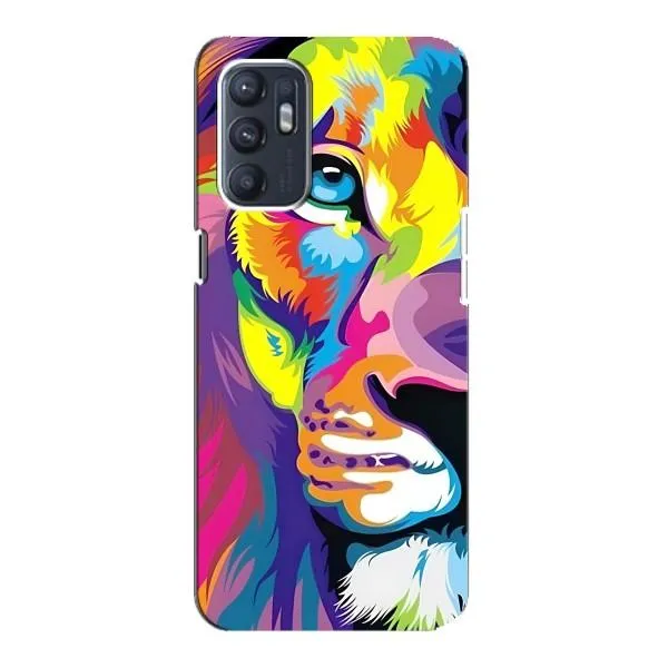 Чехол с принтом «Яркий Лев» для OPPO Reno6 4G Чехол с принтом «Яркий Лев» для OPPO Reno6 4G