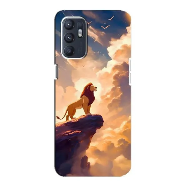 Чехол с принтом «Симба на скале» для OPPO Reno6 4G