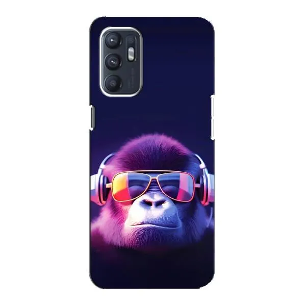 Чехол с принтом «Стильная обезьяна» для OPPO Reno6 5G