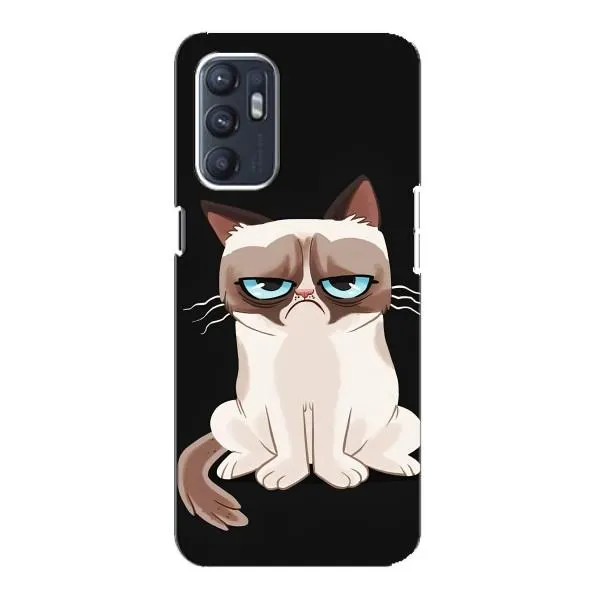 Чехол с принтом «Грустный кот» для OPPO Reno6 5G Чехол с принтом «Грустный кот» для OPPO Reno6 5G