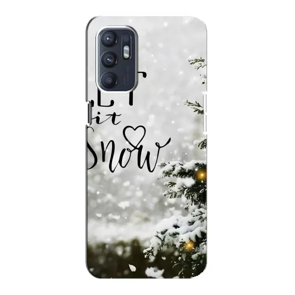 Чехол с принтом «Let it snow» для OPPO Reno6 5G