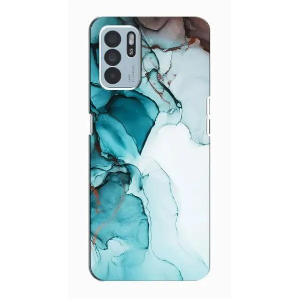 Чехол с принтом «Бирюзовый мрамор» для OPPO Reno6 Z Чехол с принтом «Бирюзовый мрамор» для OPPO Reno6 Z