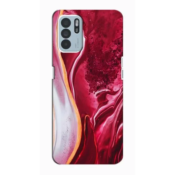 Чехол с принтом «Мрамор красный» для OPPO Reno6 Z Чехол с принтом «Мрамор красный» для OPPO Reno6 Z
