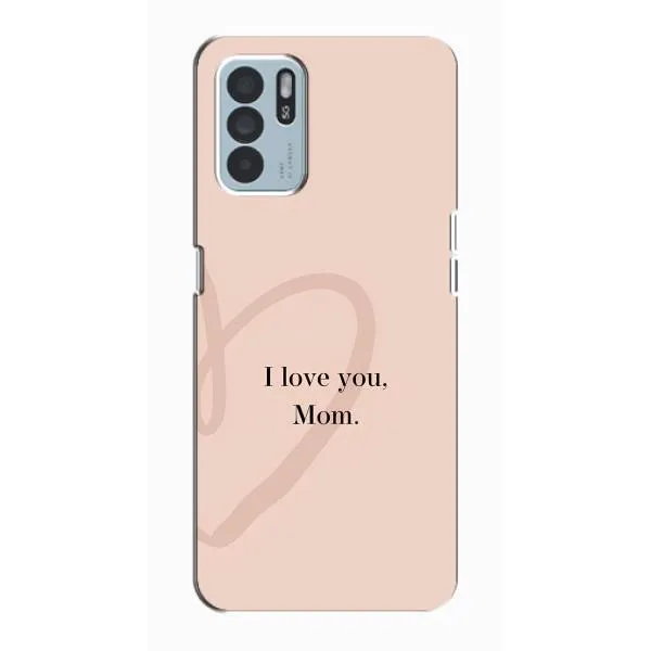 Чехол с принтом «Сердце маме» для OPPO Reno6 Z