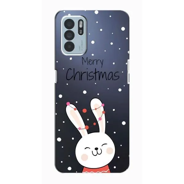 Чехол с принтом «Рождественский заяц» для OPPO Reno6 Z Чехол с принтом «Рождественский заяц» для OPPO Reno6 Z
