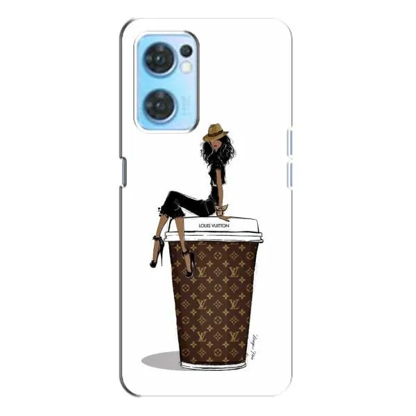 Чехол с принтом «кофе LOUIS VUITTON» для OPPO Reno7 4G Чехол с принтом «кофе LOUIS VUITTON» для OPPO Reno7 4G